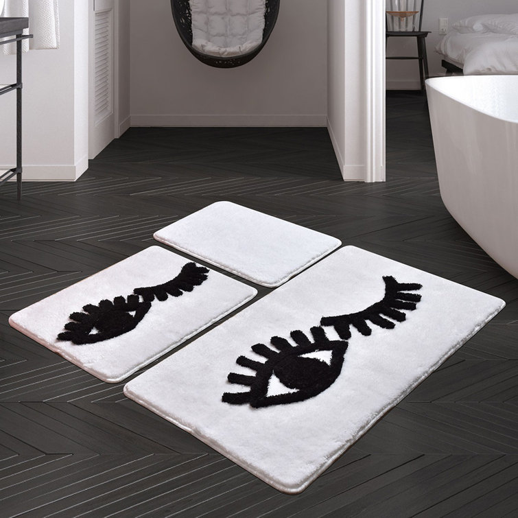 Ebern Designs Isan 3 Piece Rectangle Bath Mat Set Wayfair.co.uk